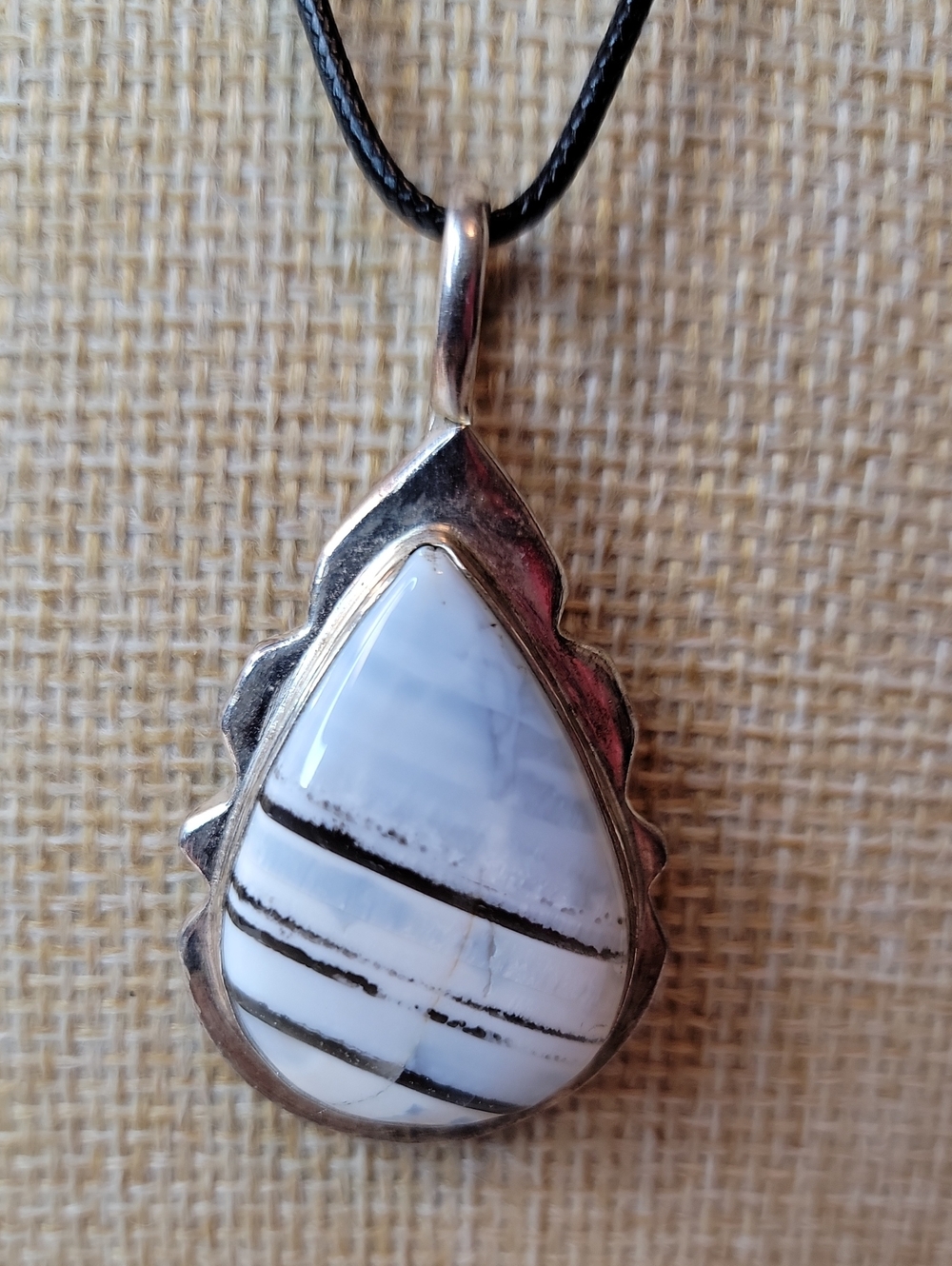 Boho Owyhee Opal Teardrop Necklace